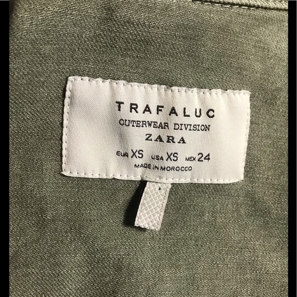 Zara Trafaluc outerwear military peplum jean XS - Picture 9 of 9